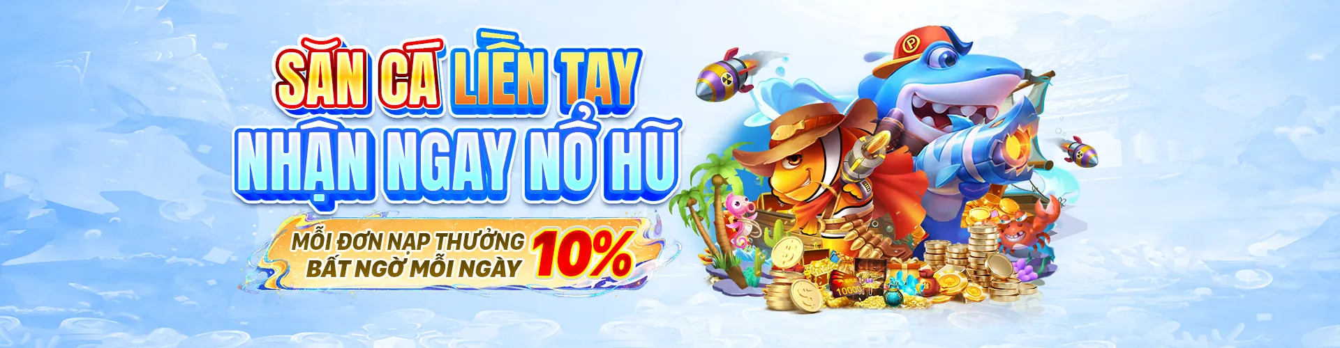 Hình ảnh chính game bắn cá 8888vnd với đồ họa đại dương sống động và kho báu